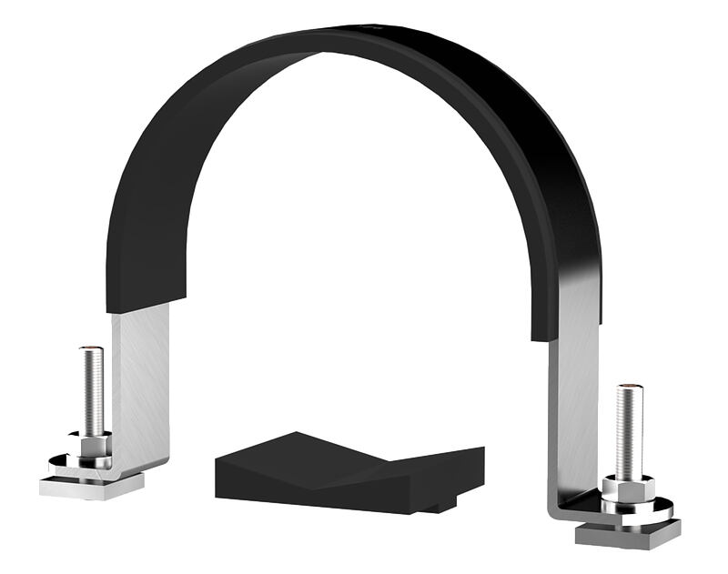 Fastening bow - suitable for pipe bend OD 200 mm