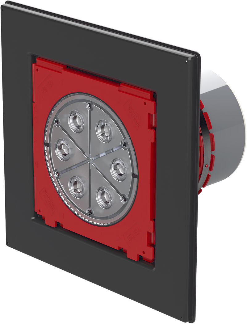 Single wall insert with flange connection - for setting in concrete