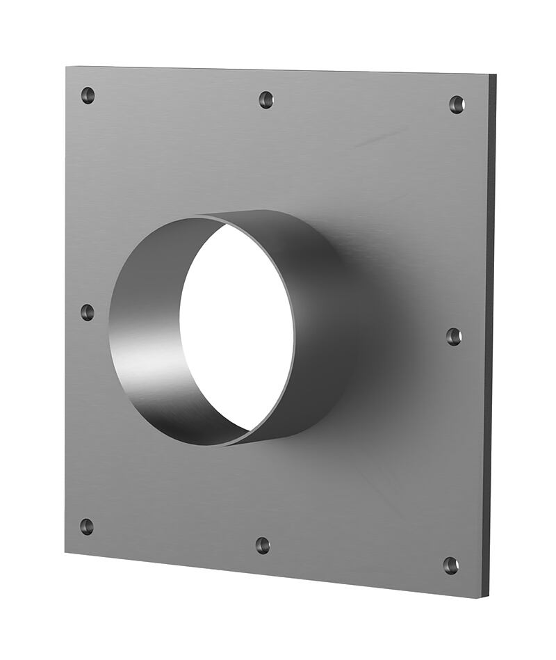 Stainless steel flange - for retrofit installation